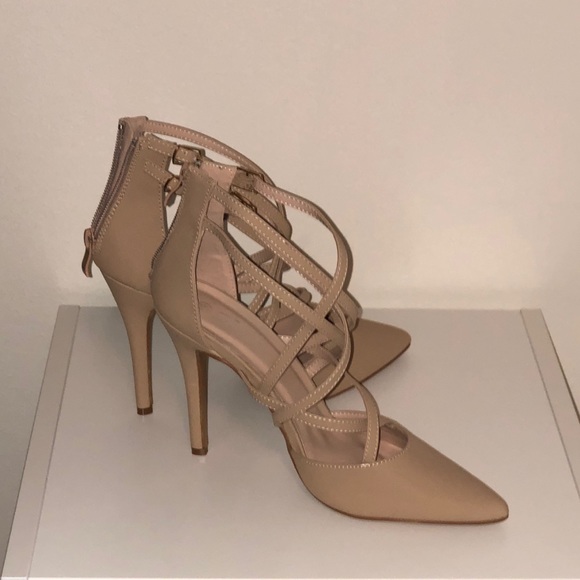 nude occasion shoes